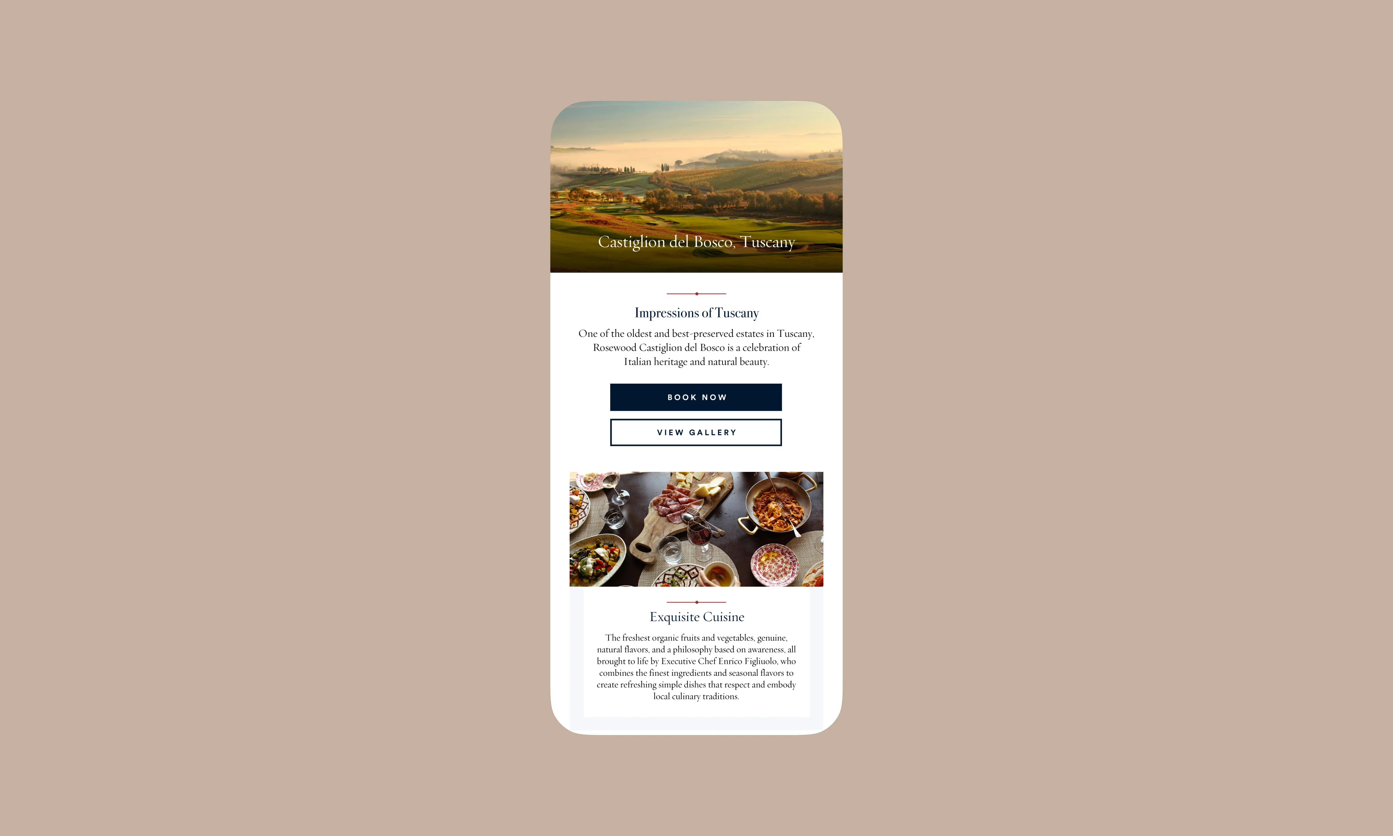 Property detail screen