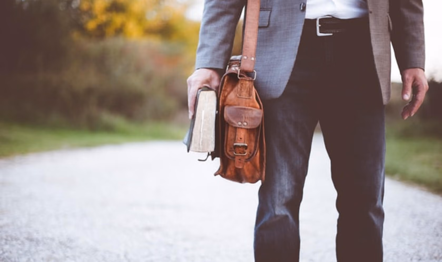a man with a briefcase 
