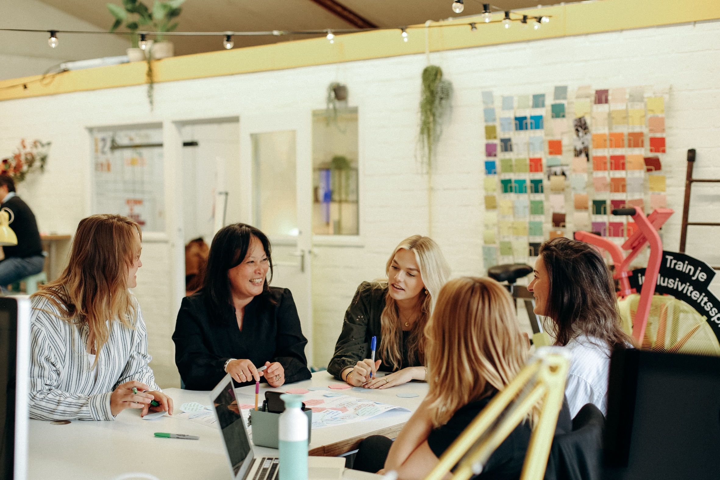 Coalitie partners tijdens een workshop bij Ink Social Design