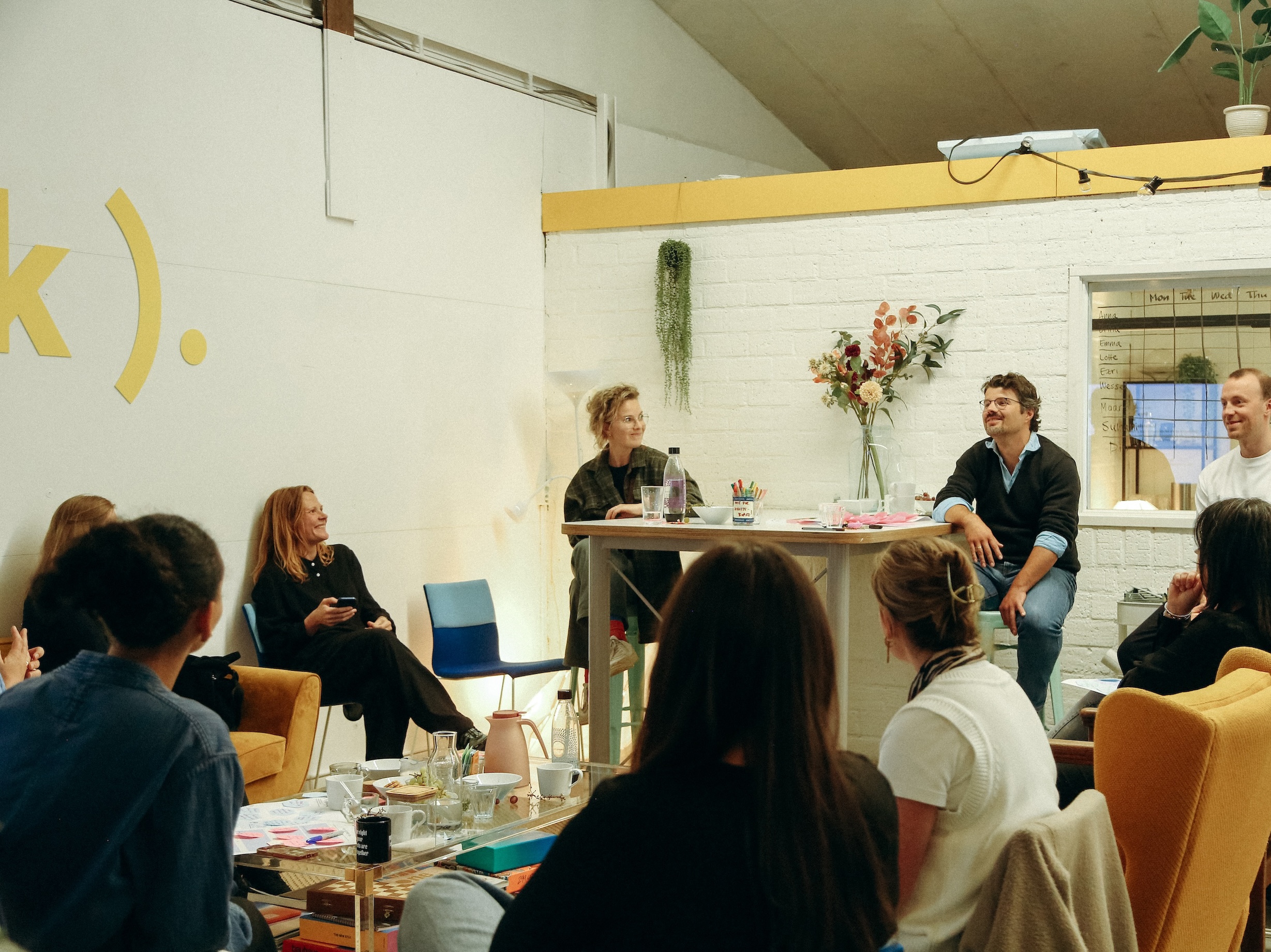 Workshop with multiple people at Ink Social Design, photographer: Liza Target