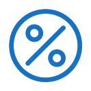 Rate or Percentage icon