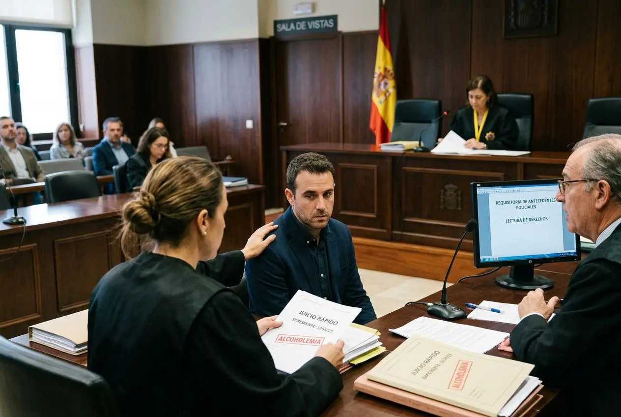 Juicio rápido por alcoholemia sin antecedentes: guía 2026
