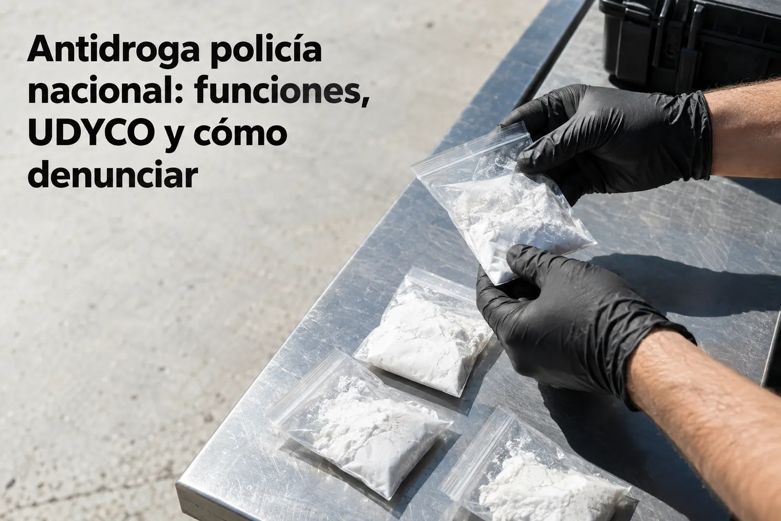 Antidroga policía nacional: funciones, UDYCO y cómo denunciar