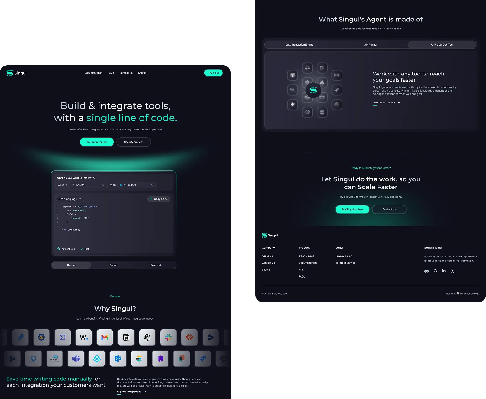 Image of the landing page