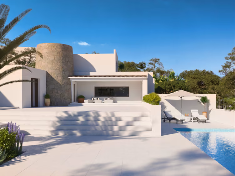 Serene sea view villa above Cala Molí