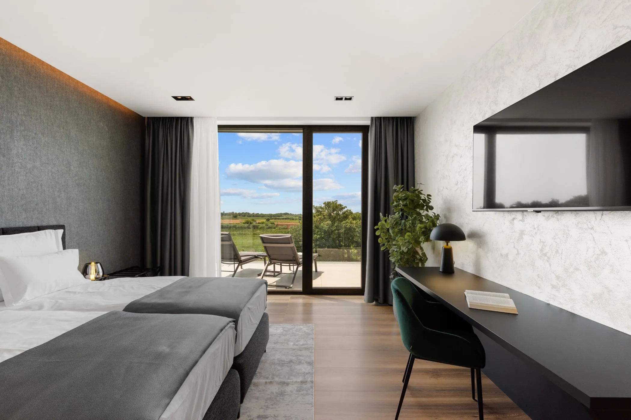 Istria , Croatia Brand-New Designer Villa with Sea Views & Wellness Amenities