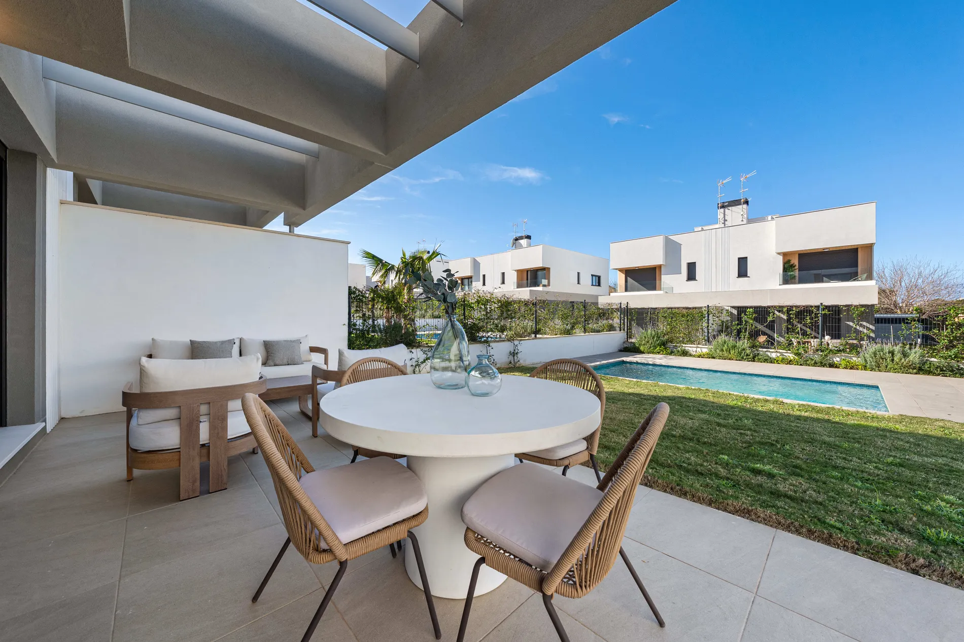 Puig de Ros | Mallorca – House with roof terrace, garden, heated pool and fitness