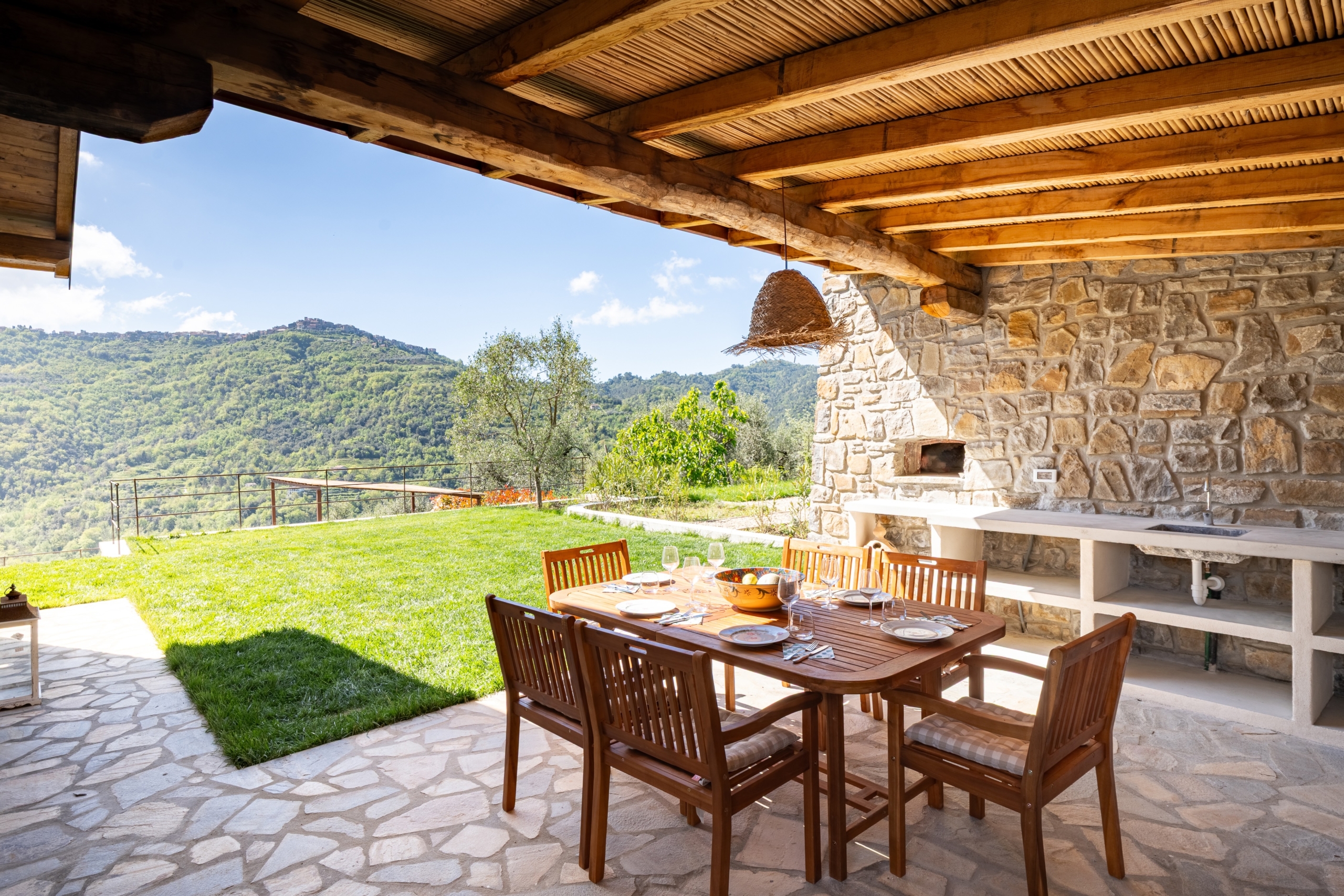 Apricale | Italy – Stone Villa with Infinity Pool & Panoramic Views