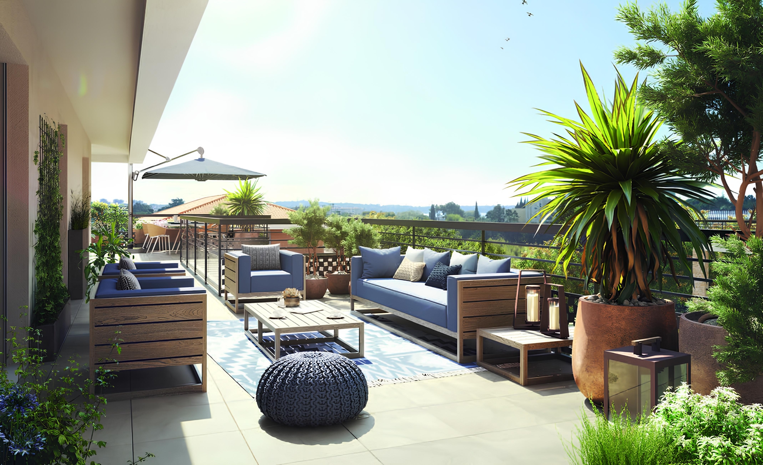 Vallauris | Côte d’Azur – Penthouse with sunny terrace and nature views