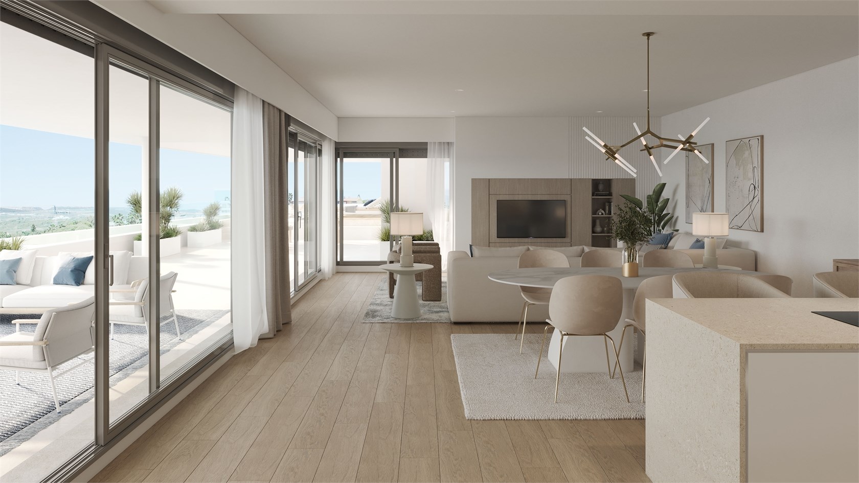 Estepona | Costa del Sol – New-build terrace apartment with sea views