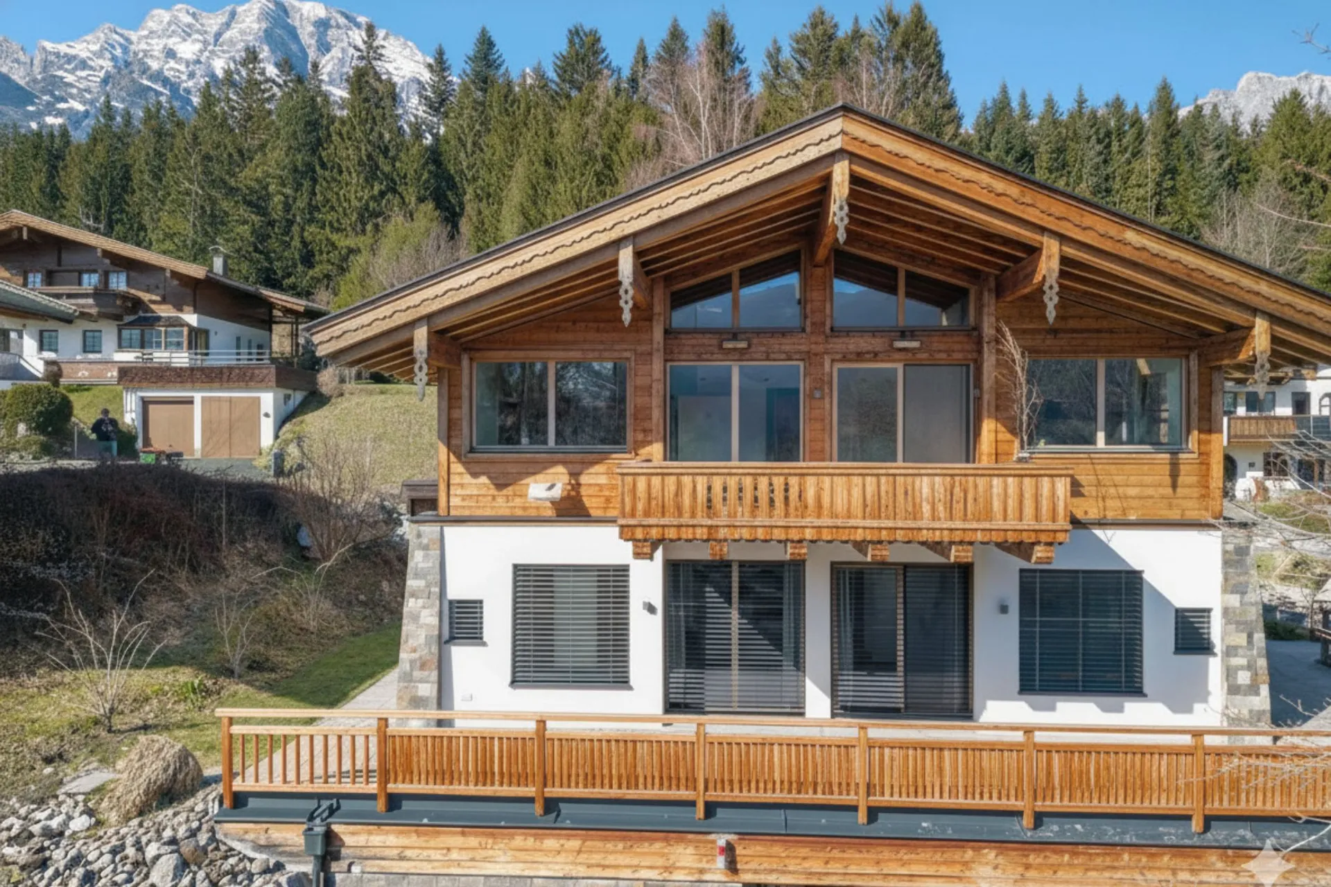 Salzburg | Austrian Alps – Modern chalet near the ski lift with panoramic views and private wellness