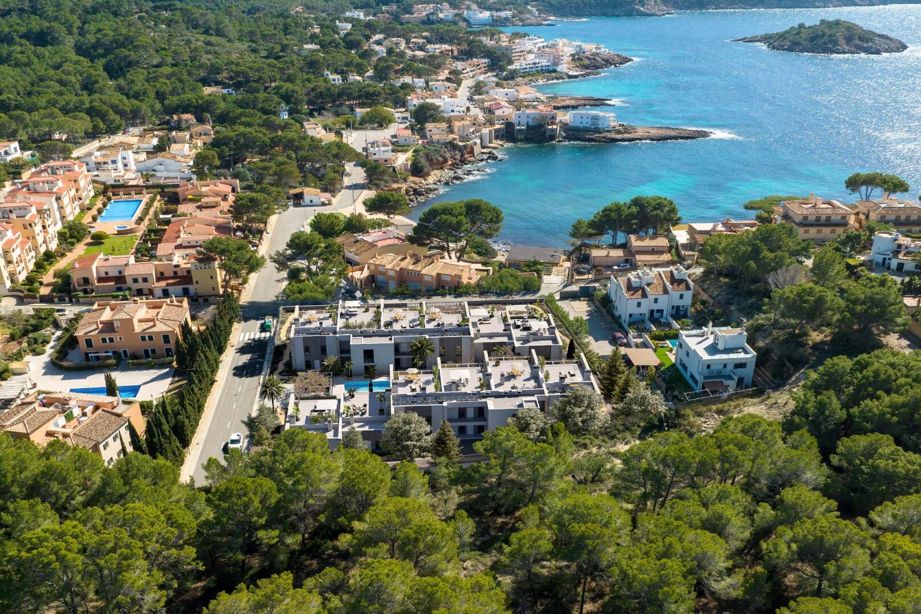 Sant Elm – Luxury penthouse, enjoy breathtaking sea views, a private rooftop terrace, sunny outdoor spaces and pool