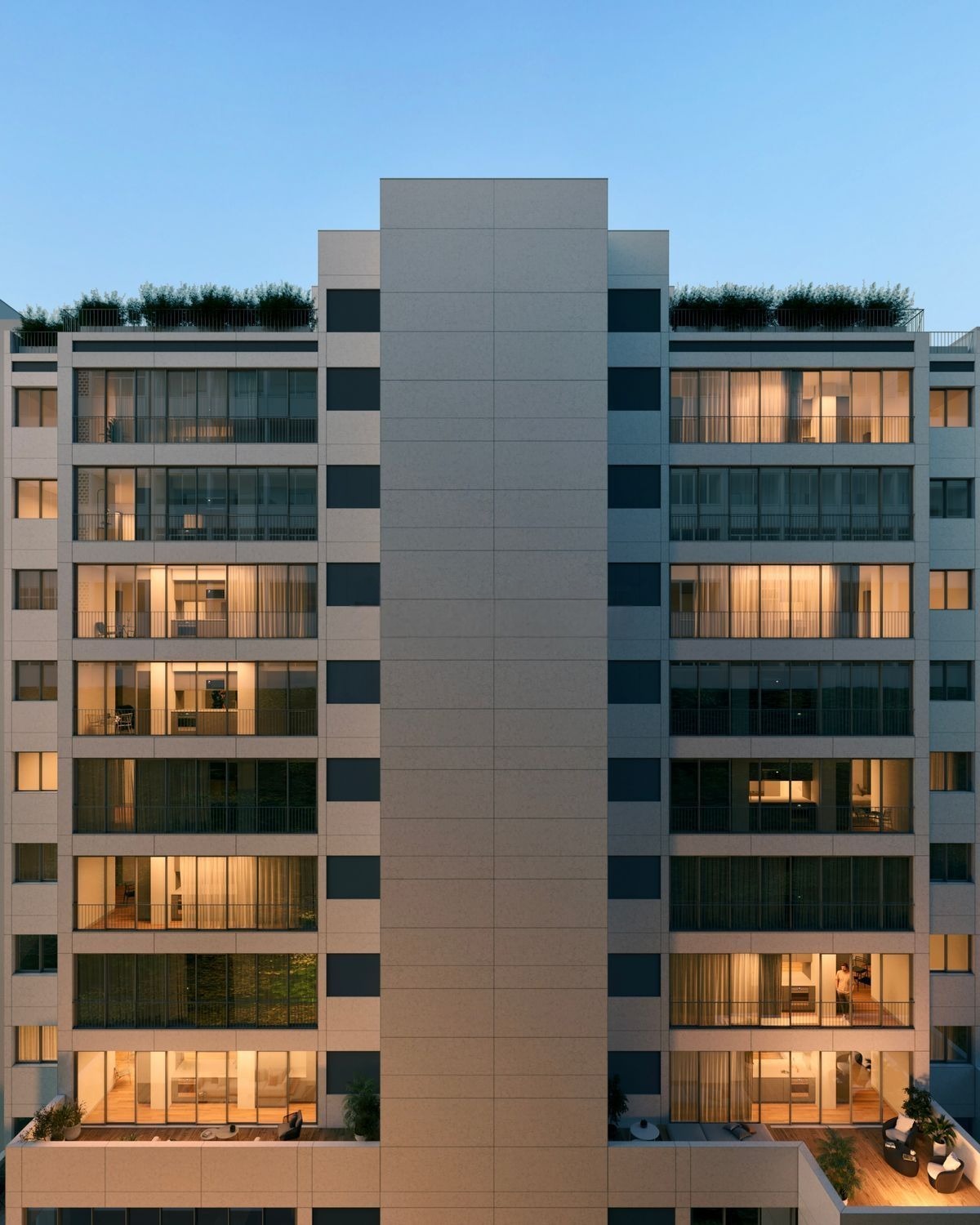 Lisabon modern penthouse with roof terrace and infinity pool