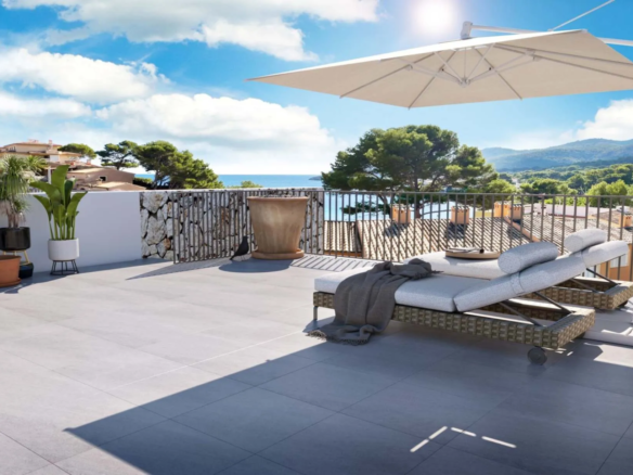 Sant Elm – Luxury penthouse, enjoy breathtaking sea views, a private rooftop terrace, sunny outdoor spaces and pool