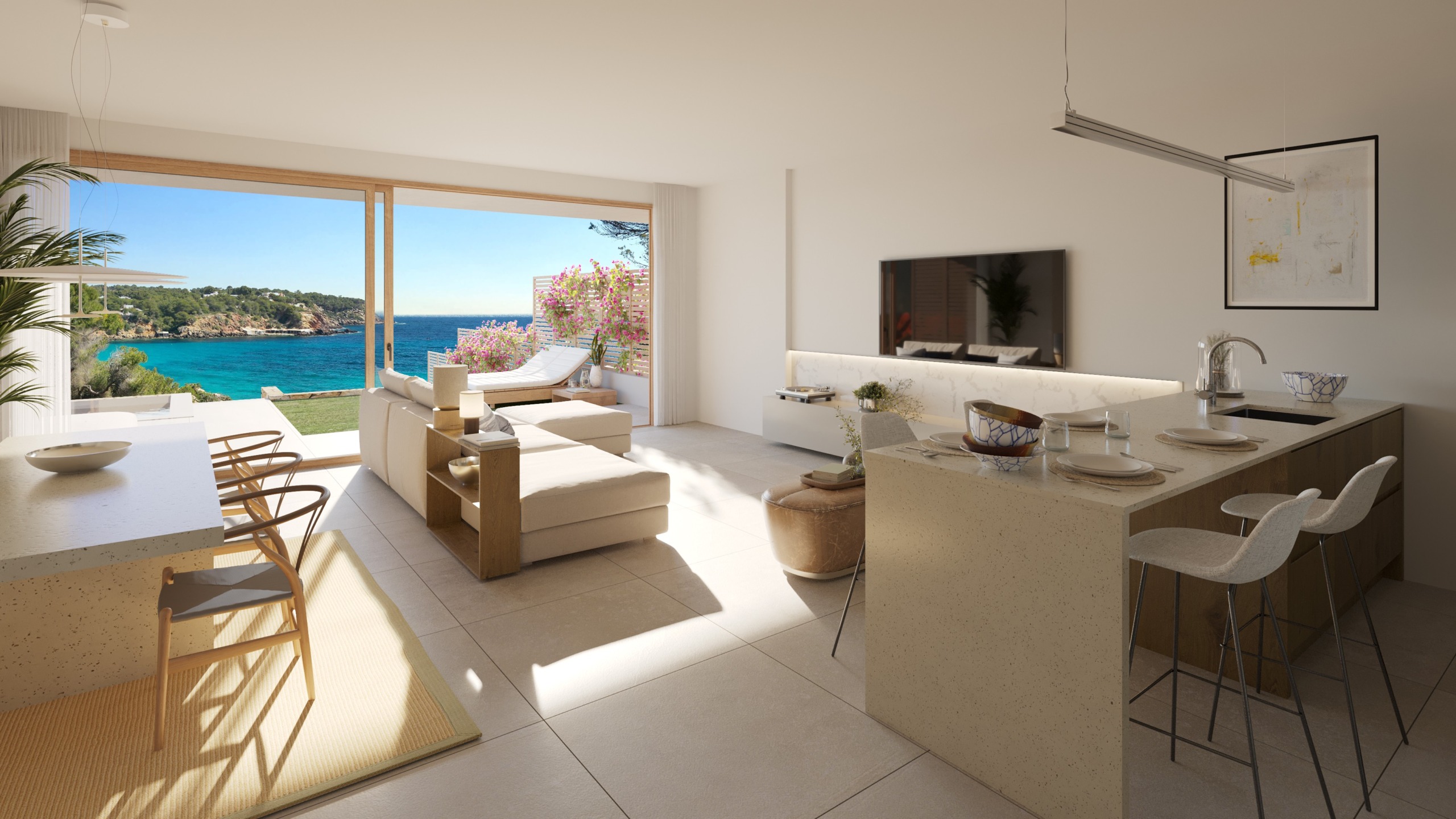 Own a First-Line Sea-Front Apartment in Cala Llenya