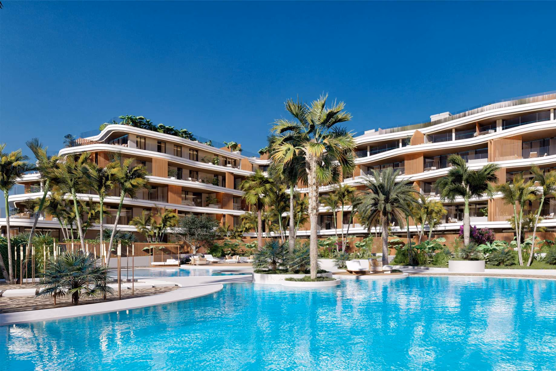 Waves Santa Eulalia terrace apartment in Santa Eulària des Riu, Ibiza | From €299,000/share | Kocomo