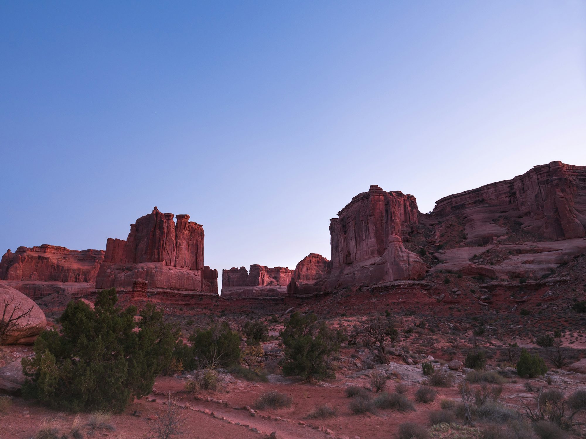 Red rock desert landscape in Utah