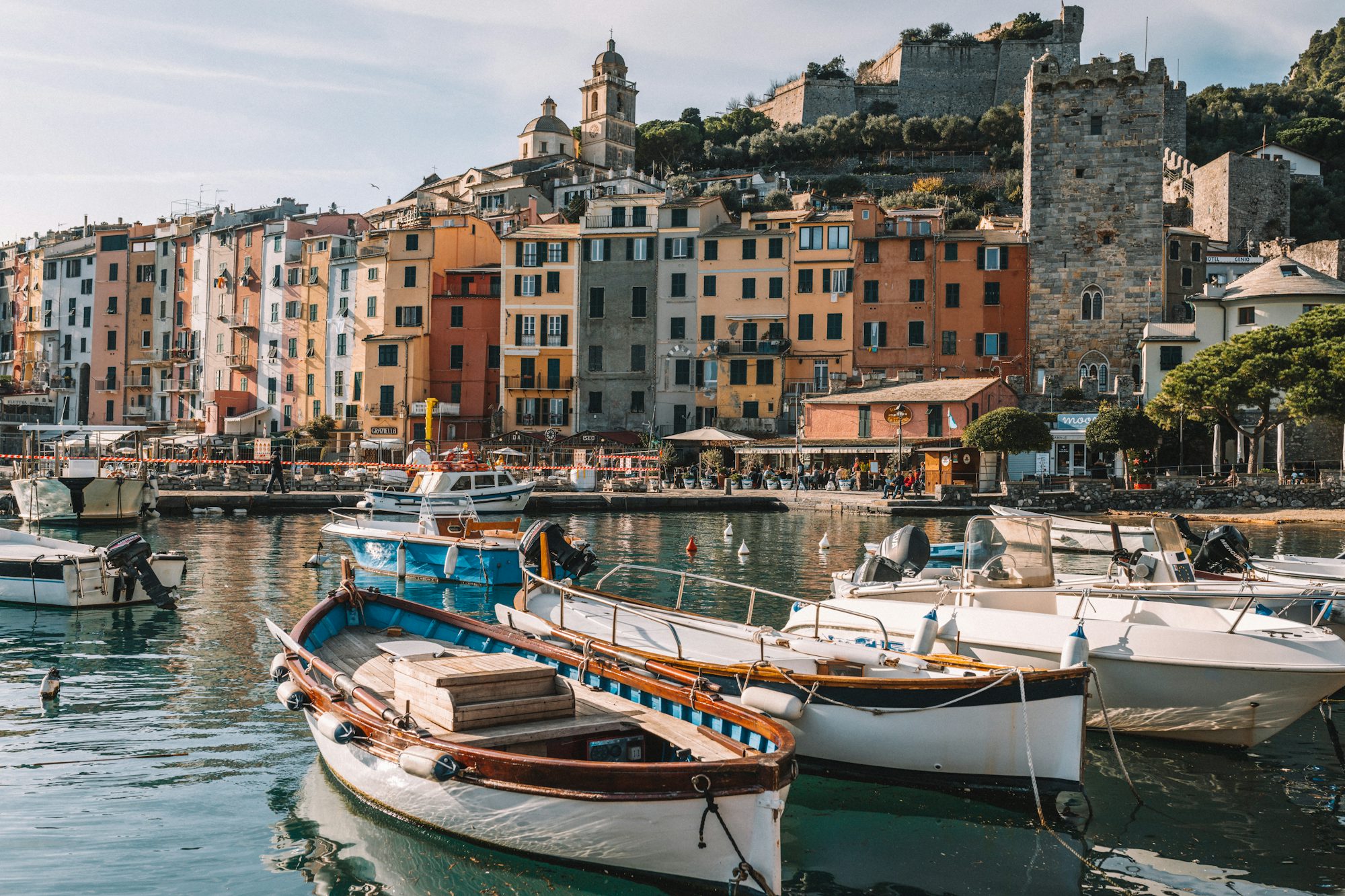 Coastal village in Liguria, Italy
