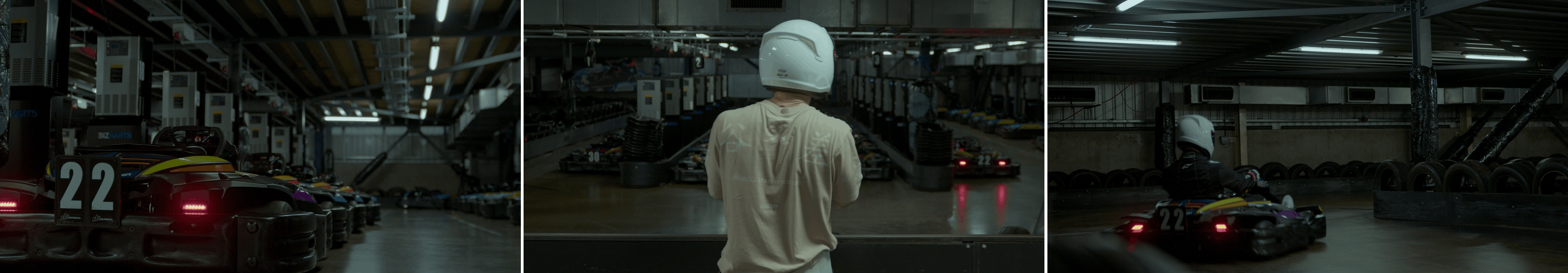 Three shots from Portrait of a Racer: Kieran Wakefield Short Documentary shot by Jan W. Gilbert