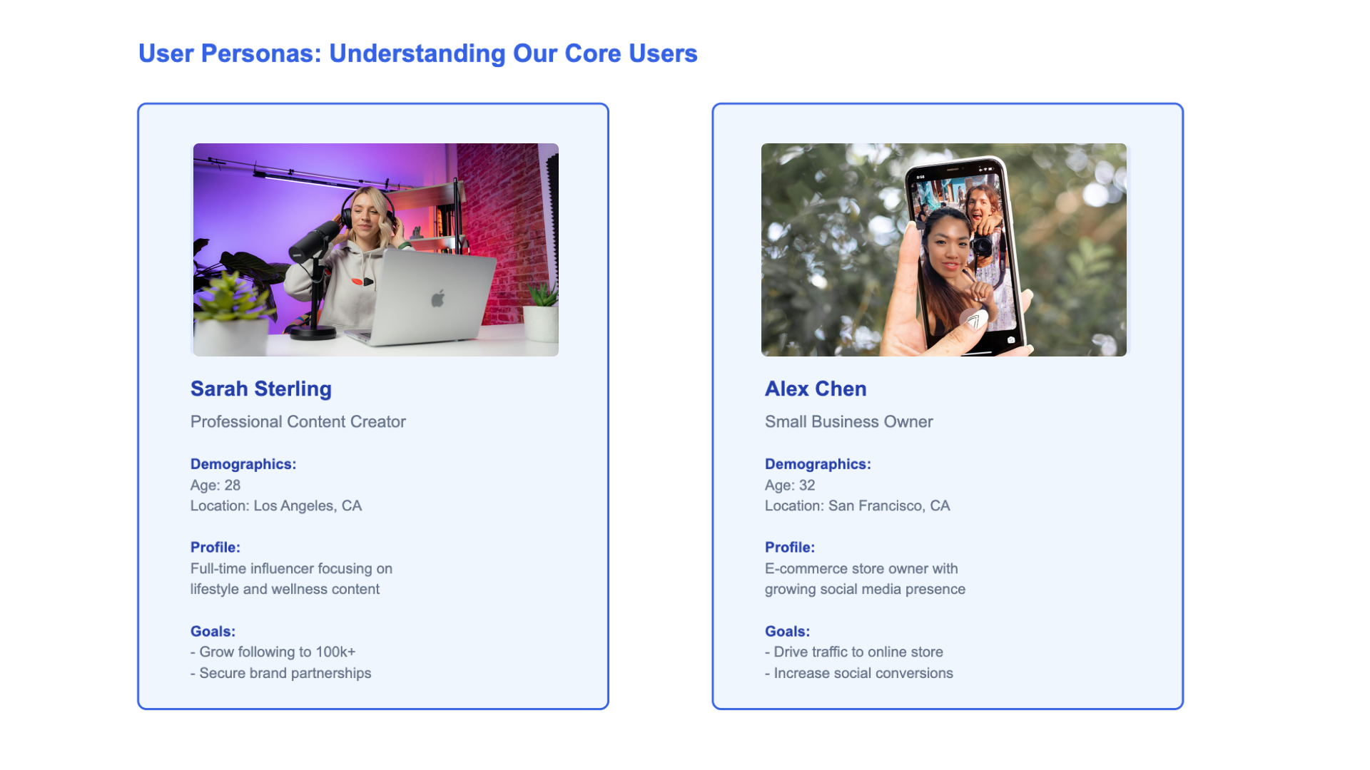User Persona for Insights