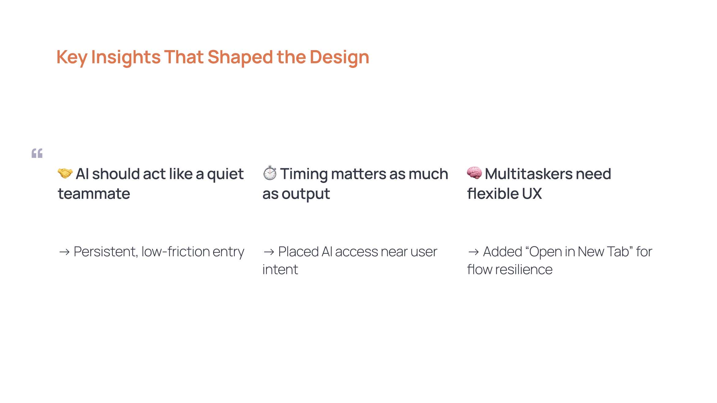 User Persona for Insights