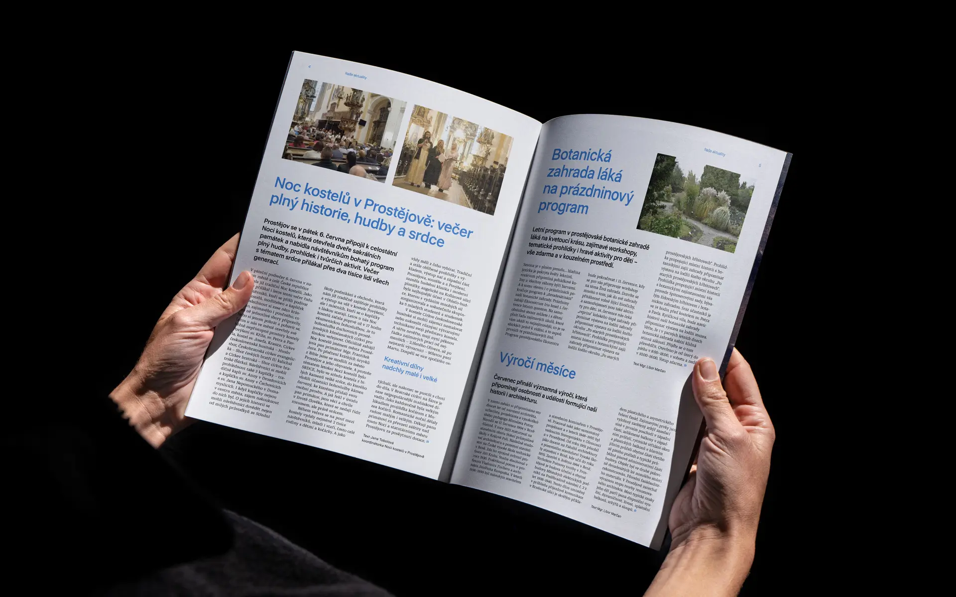 é radniční listy s články o kulturních a společenských akcích města.