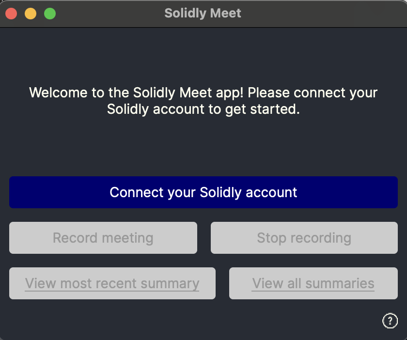 Solidly Meet App