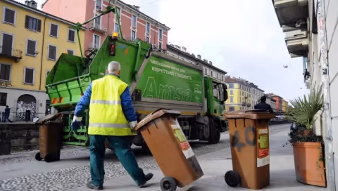 biohulladék gyűjtés Milánóban