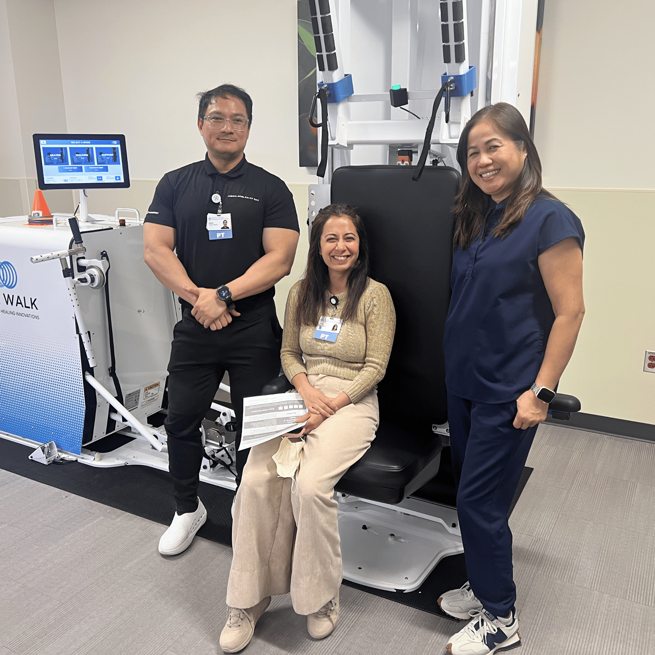 Central California Rehabilitation Hospital Staff with Rise&Walk