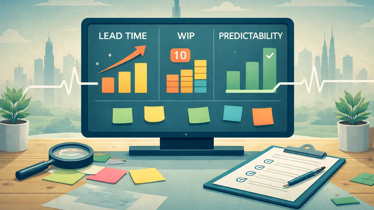 Team health assessment dashboard diagnosing delivery friction in Dubai