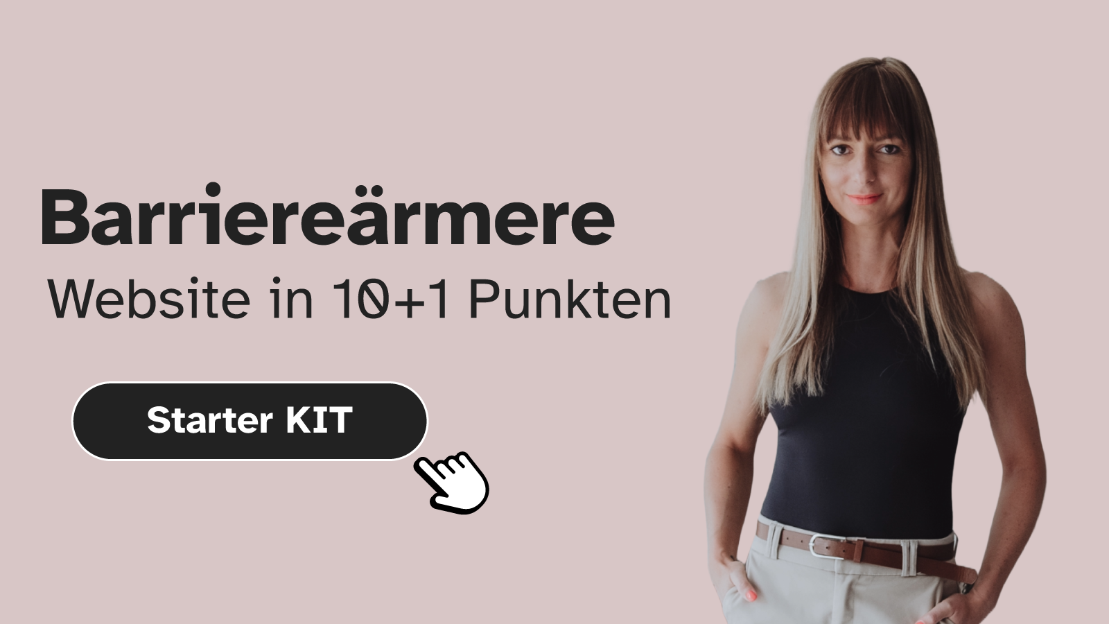 Kurs Header Bild: Barriereärmere Website in 10+1 Punkten. Starter KIT