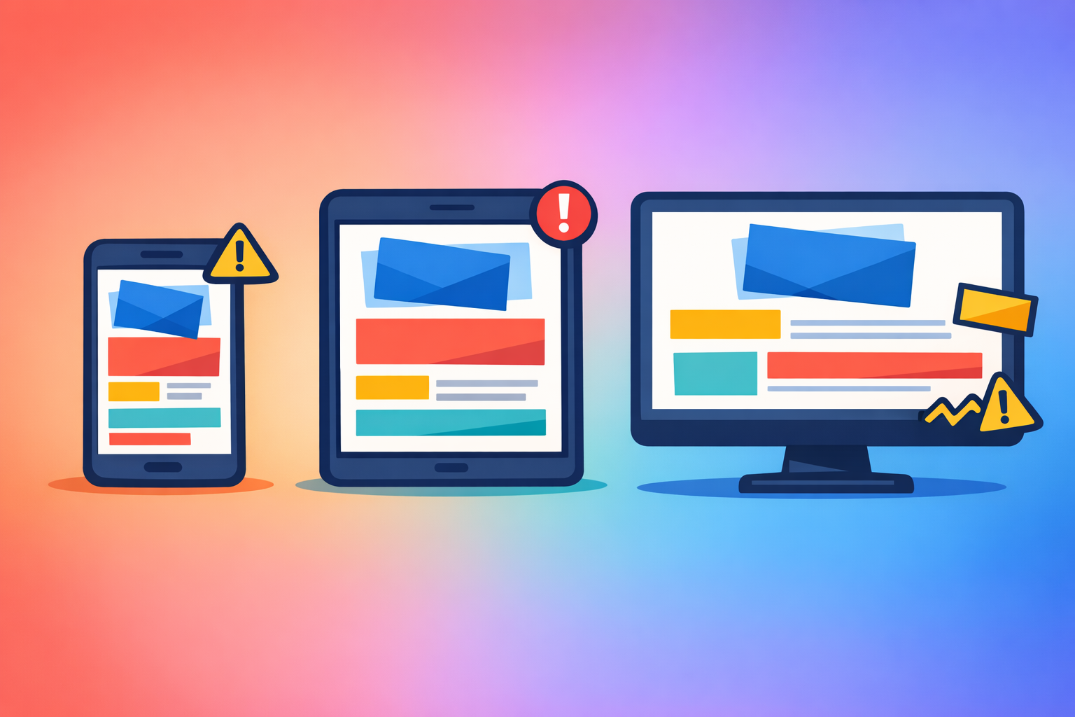 Illustration zum Thema: Warum deine Website auf jedem Gerät anders aussieht