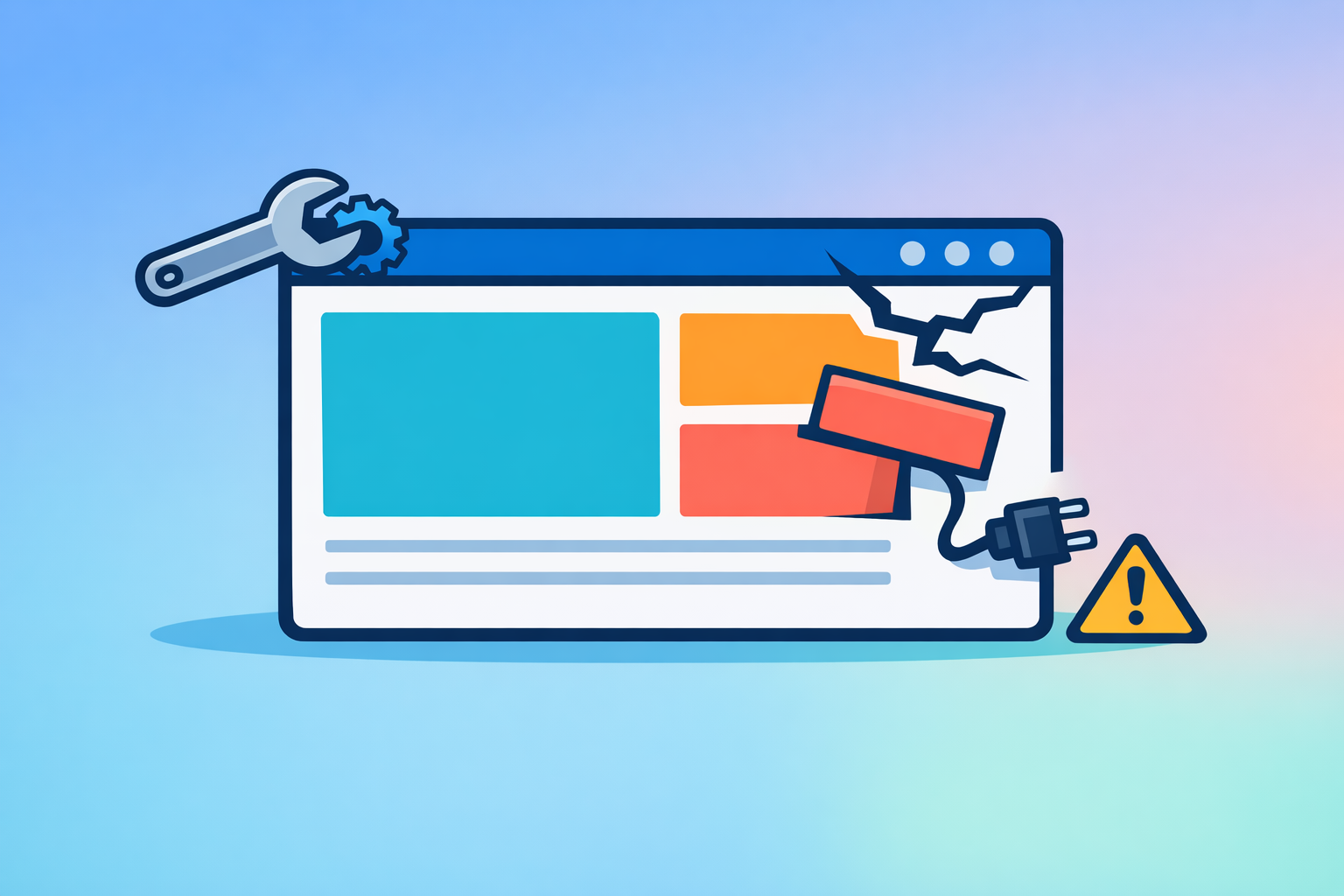 Illustration zum Thema: Warum geht nach kleinen Website-Änderungen plötzlich etwas kaputt?