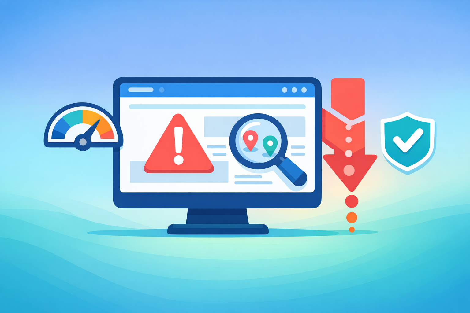 Illustration zum Thema: Wie dir ein Website-Check mehr Anfragen aus Bern bringt