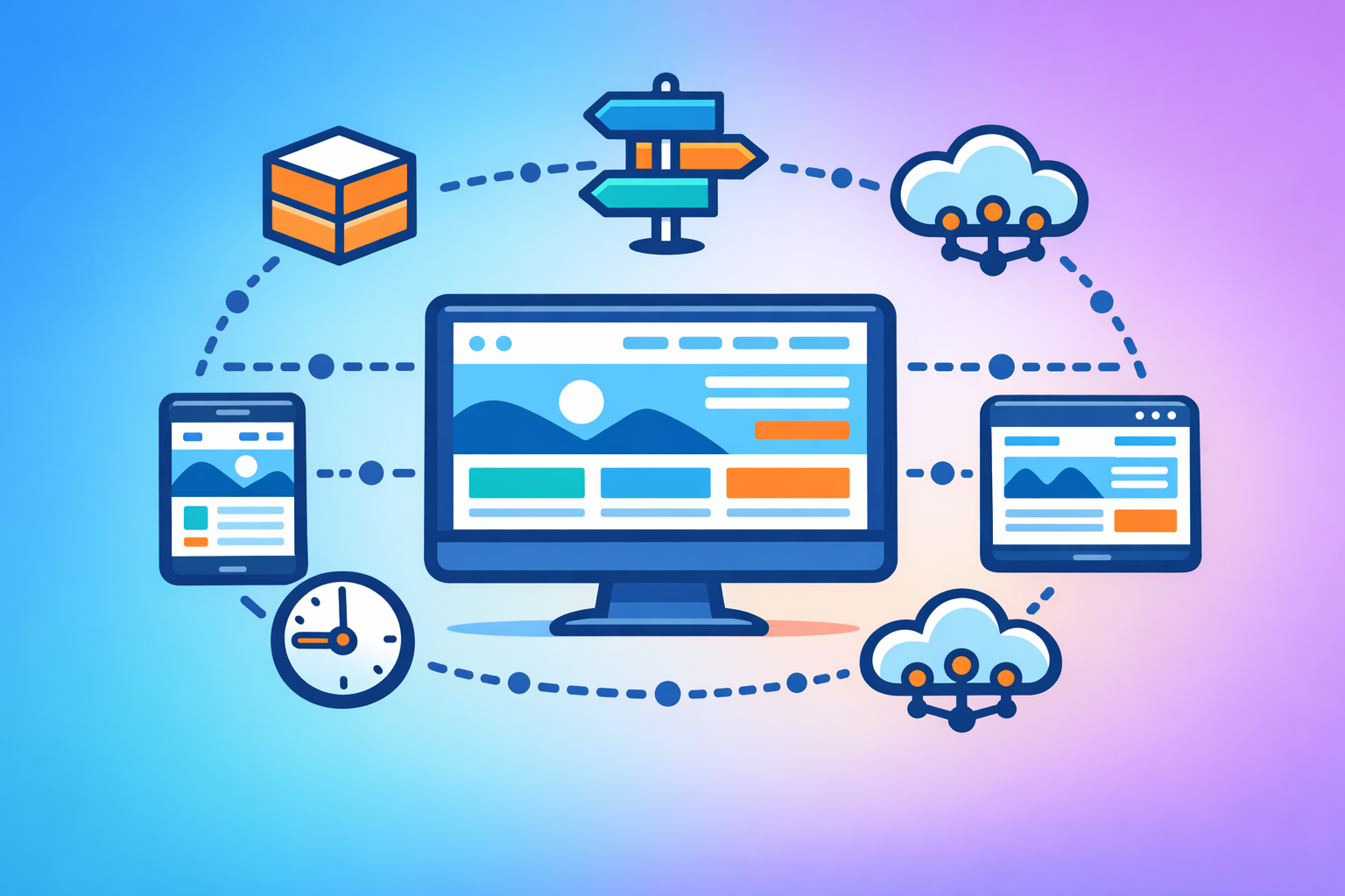 Illustration zum Thema: Warum sehen nicht alle deine neue Website sofort gleich?