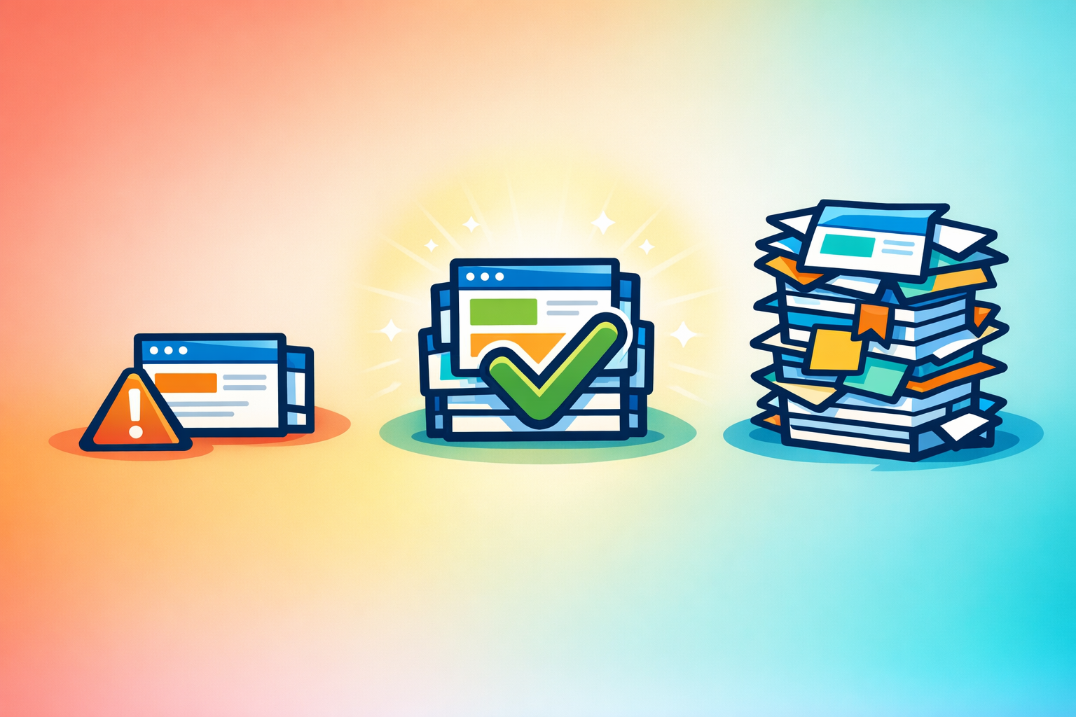 Illustration zum Thema: Wie viele Seiten braucht deine Website wirklich?