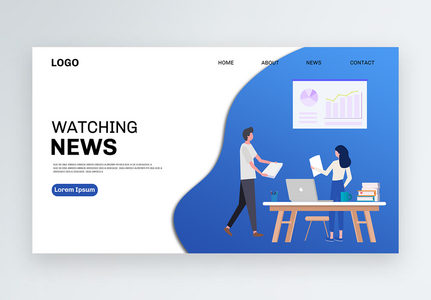 A generic website homepage placeholder image