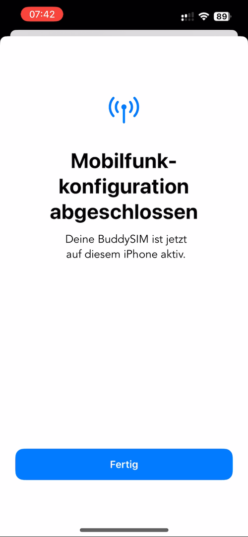 esim aktivieren iphone apple buddysim ios