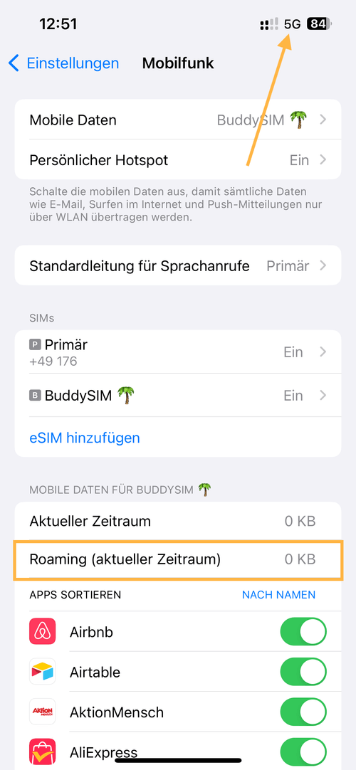esim aktivieren iphone apple buddysim ios