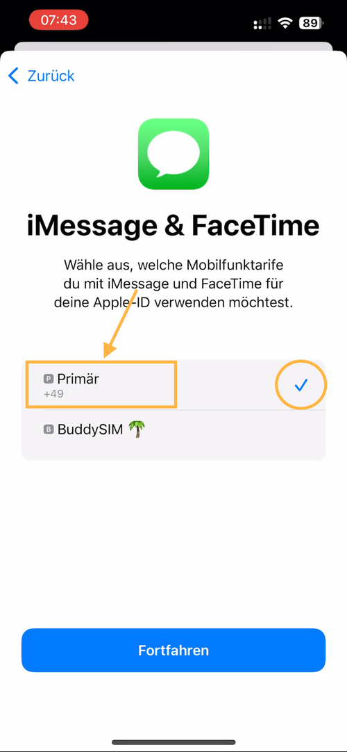esim aktivieren iphone apple buddysim ios