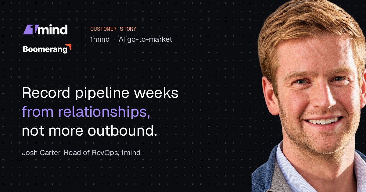 Josh Carter, Head of RevOps at 1mind