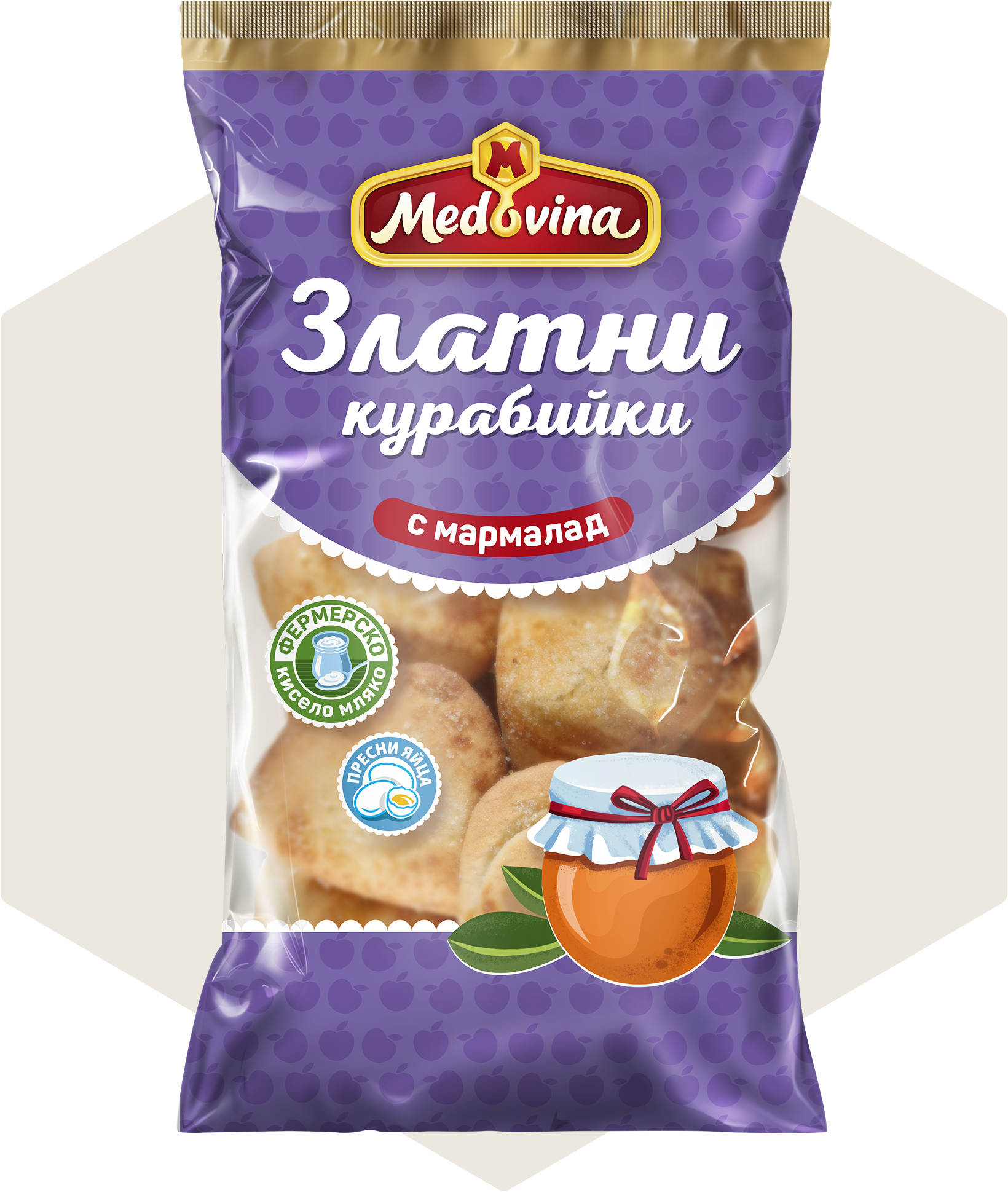 Златни курабийки с мармалад 250 г