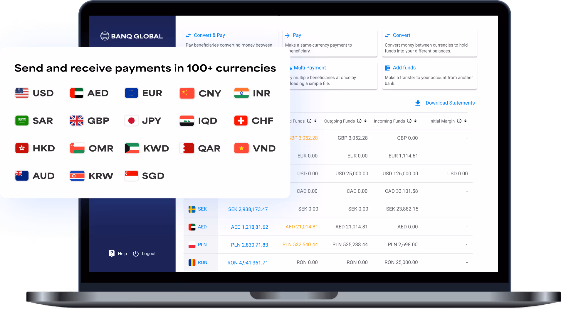 BanqGlobal Emirates Platform Currencies