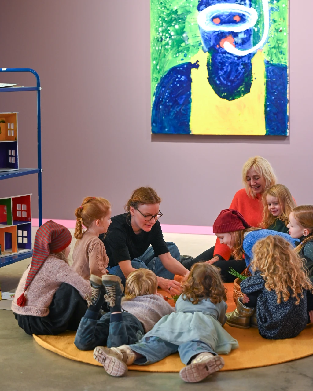 Børnehavegruppe til forløb på ARKEN