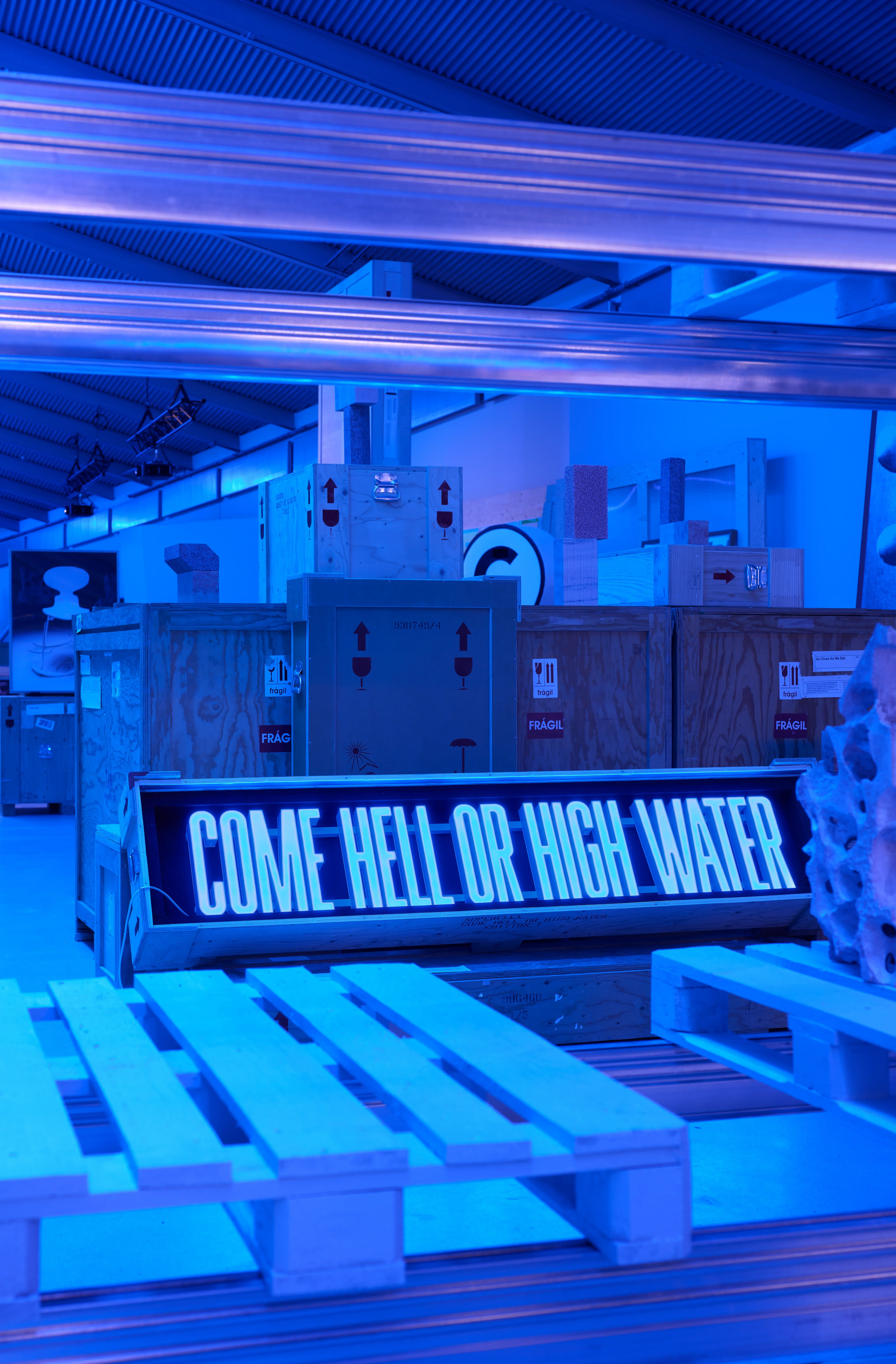 Come Hell Or High Water – SUPERFLEX. Installation view, ARKEN Museum of Contemporary Art , 2026. Photo: Anders Sune Berg