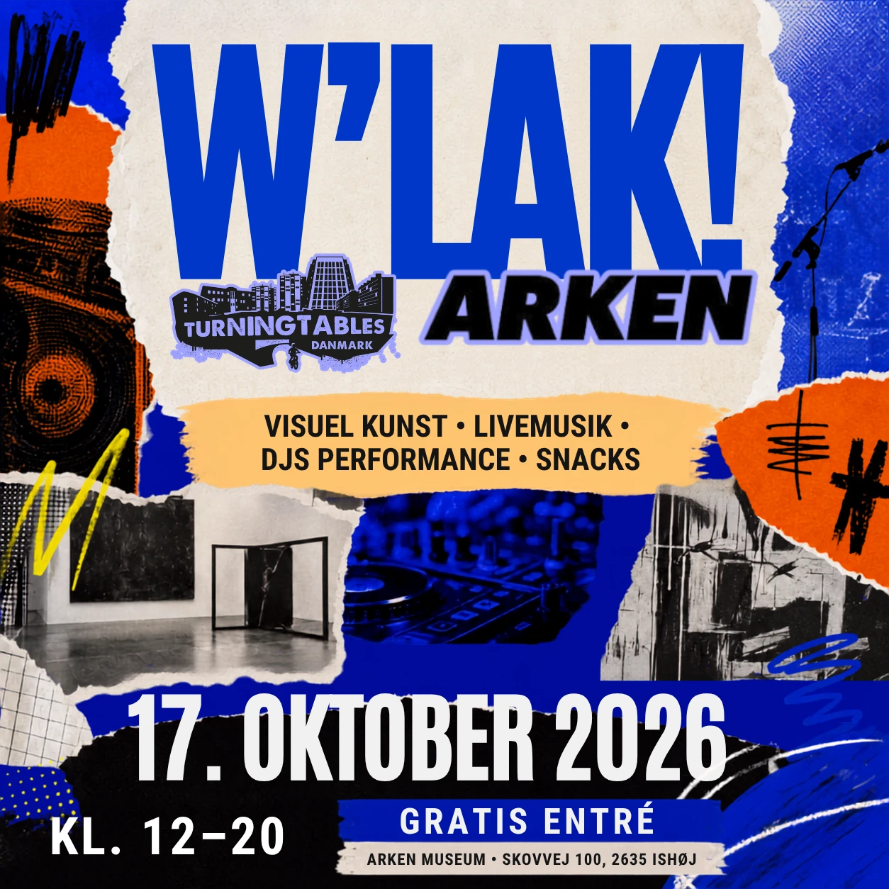 W'lak - Turning Tables x ARKEN-plakat
