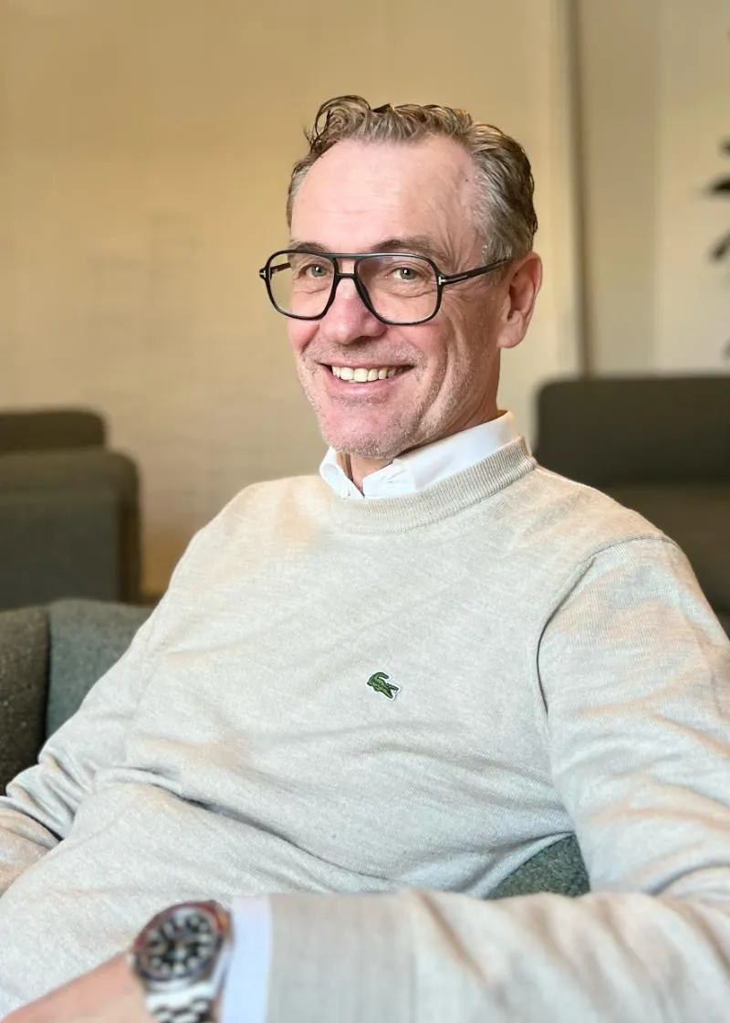 Portræt af John Bitsch, Founder & Head of Product Development hos Nordisk Profil