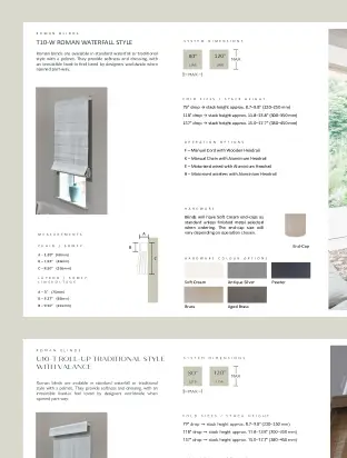 Product specification sheet showing TID-W Roman Waterfall Style outdoor wall light with dimensions, features, material finishes, and colour options.