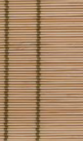 Close-up of beige and brown fabric with thin vertical and horizontal striped pattern resembling window blinds.