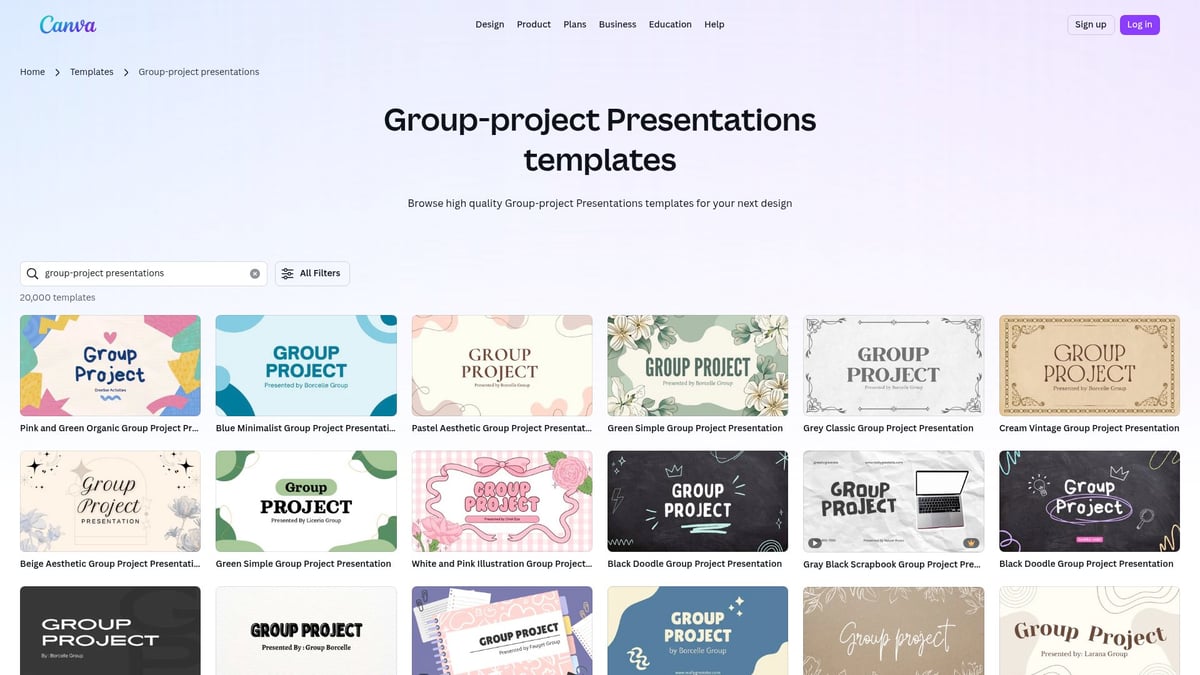 9 Essential PowerPoint Templates for Students in 2025 - Group Project Collaboration Template (Canva)